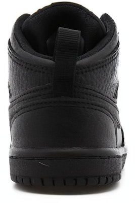 (Toddler) Air Jordan 1 Mid 'Triple Black' 640735-090 Details for (Toddler) Air Jordan 1 Mid 'Triple Black' 640735-090