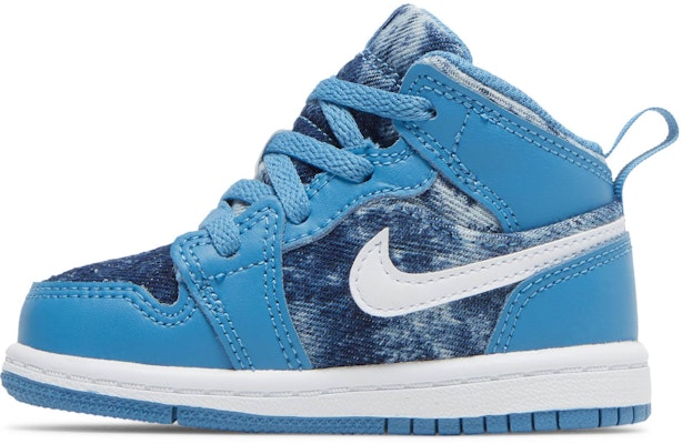 (TD) Air Jordan 1 Mid 'Washed Denim' Blue Patrol Indonesia DM8950-400 Lookbook (TD) Air Jordan 1 Mid 'Washed Denim' Blue Patrol Indonesia DM8950-400