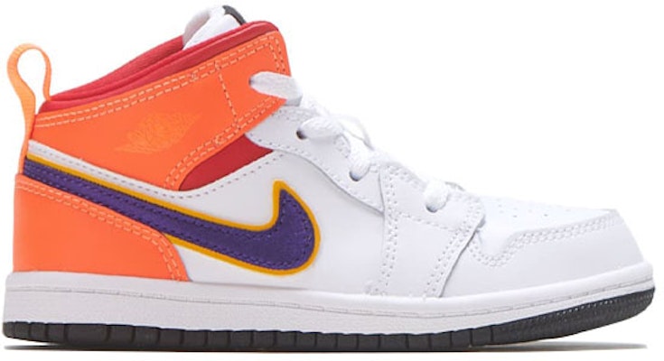 (TD) Air Jordan 1 Mid '白色法院紫水鸭' 640735-128 Order (TD) Air Jordan 1 Mid '白色法院紫水鸭' 640735-128