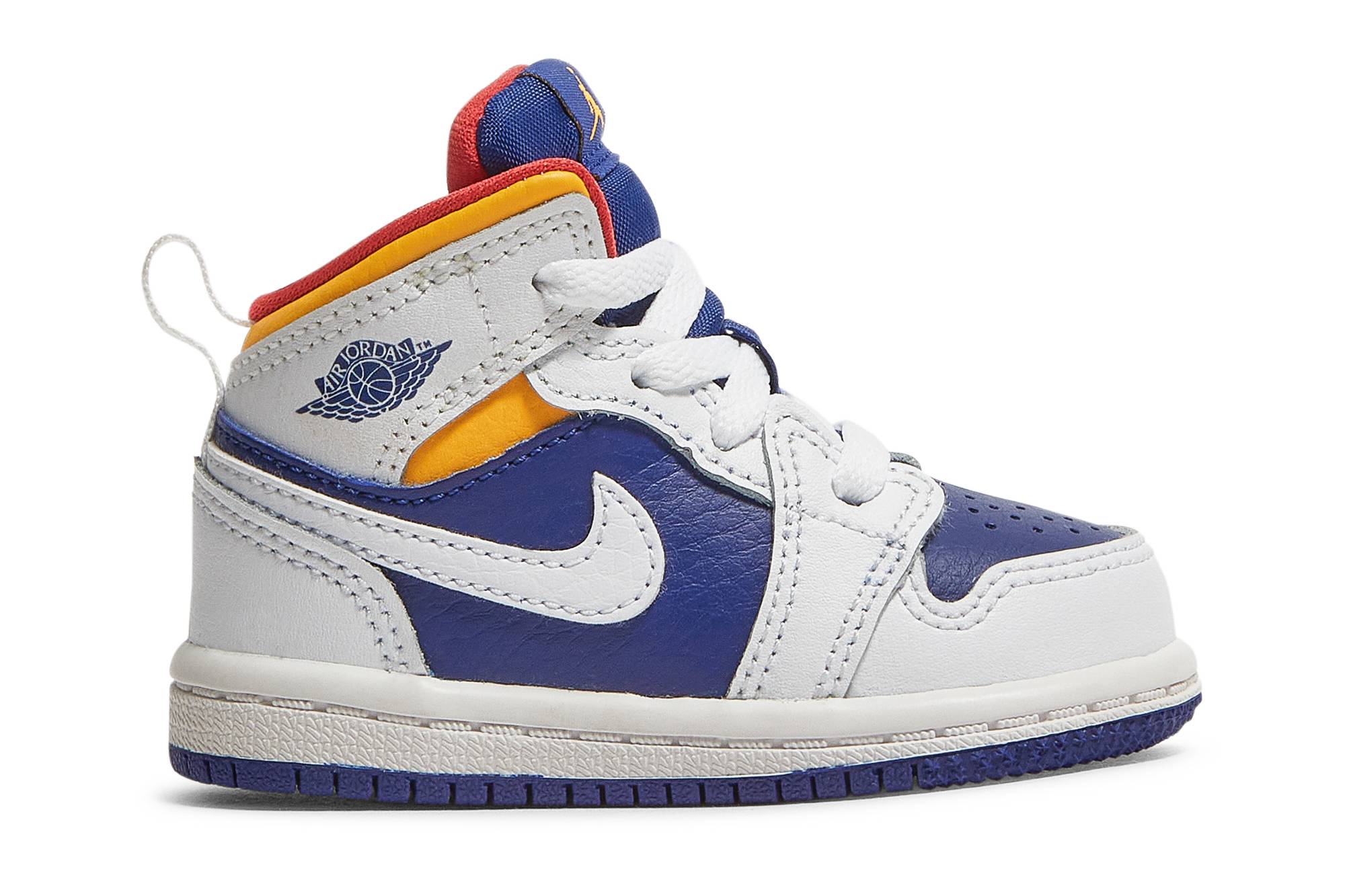 Buy (TD) Air Jordan 1 Mid 'Putih Deep Royal Biru' 640735-131