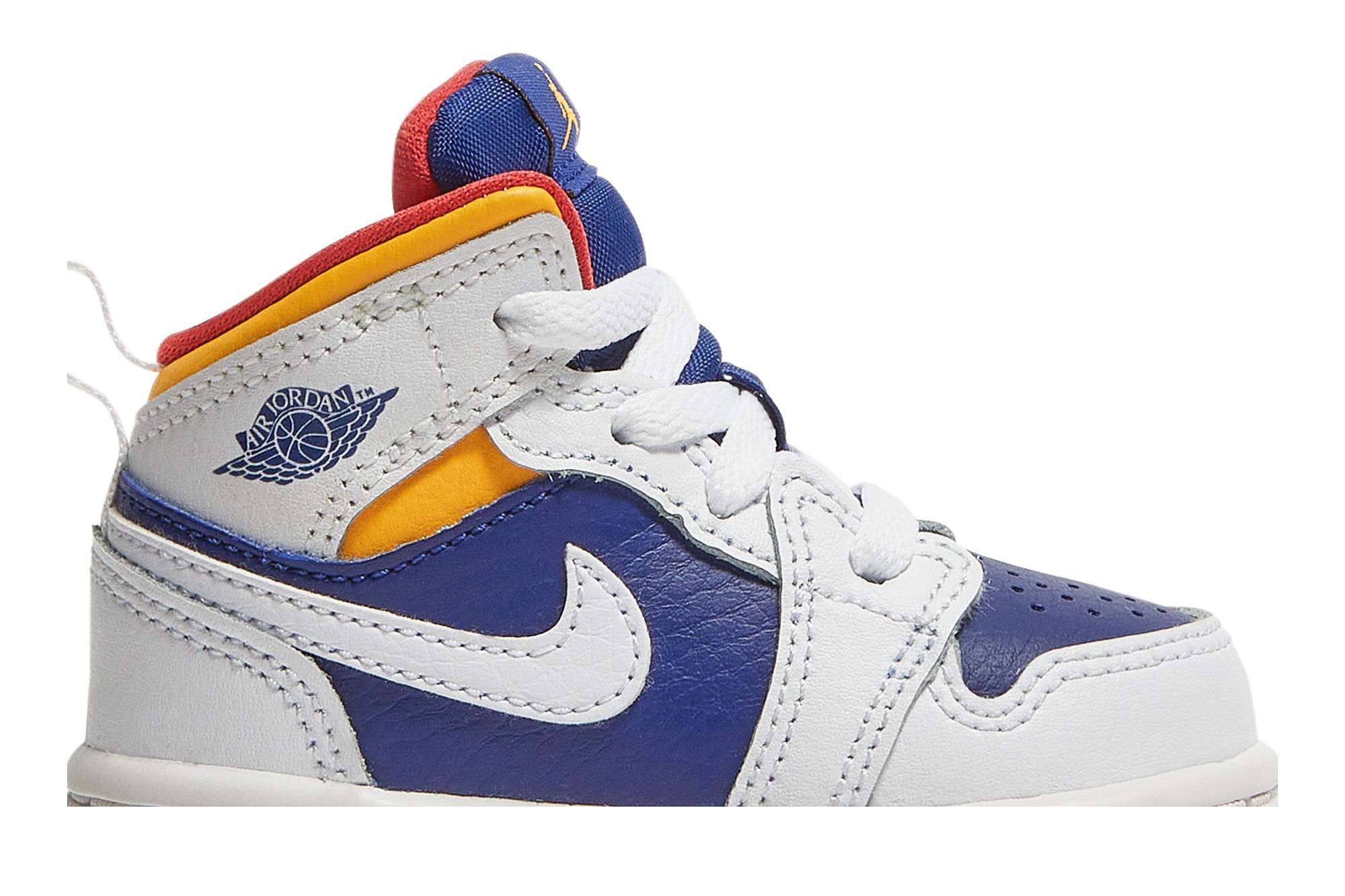 Order (TD) Air Jordan 1 Mid 'Putih Deep Royal Biru' 640735-131