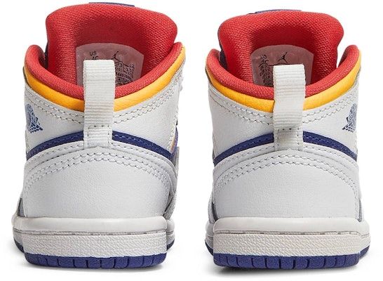 (嬰兒) Air Jordan 1 Mid '白深皇家藍' 640735-131 Details for (嬰兒) Air Jordan 1 Mid '白深皇家藍' 640735-131