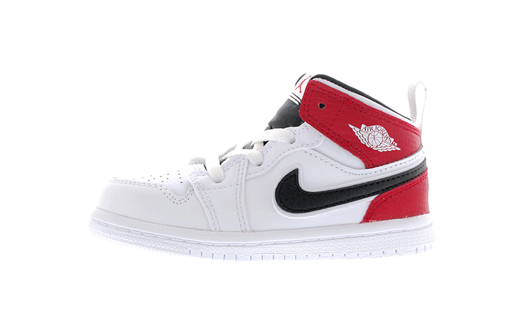 Buy (幼童) Air Jordan 1 Mid '白色健身紅' 640735-116