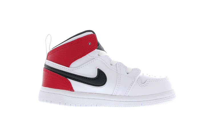 Order (幼童) Air Jordan 1 Mid '白色健身紅' 640735-116