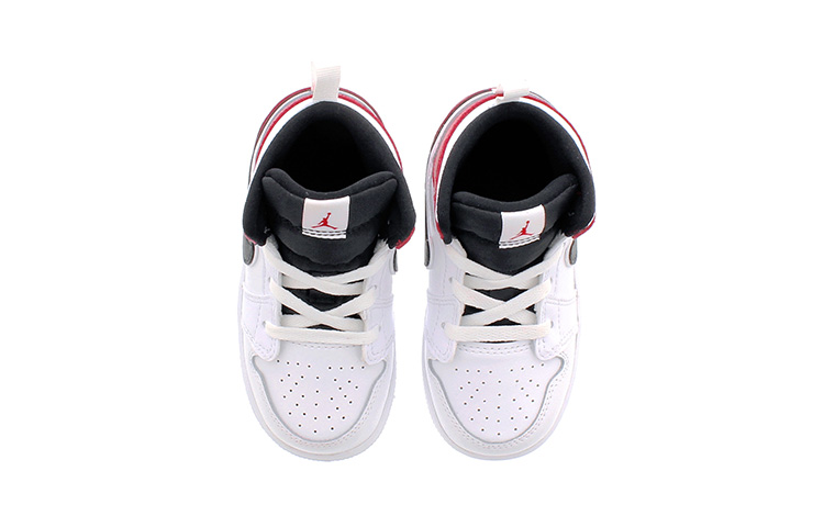 Lookbook (幼童) Air Jordan 1 Mid '白色健身紅' 640735-116