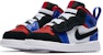 (TD) Air Jordan 1 Mid ALT 'Hitam Biru Merah' AR6352-124