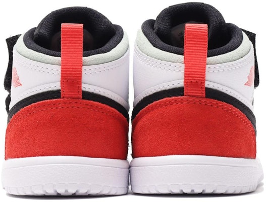 (Toddler) Air Jordan 1 Mid ALT 'Red Black Toe' AR6352-100 Lookbook (Toddler) Air Jordan 1 Mid ALT 'Red Black Toe' AR6352-100