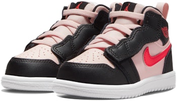 (TD) Air Jordan 1 Mid Alternatif Hitam Pink Merah Muda AR6352-604 Lookbook (TD) Air Jordan 1 Mid Alternatif Hitam Pink Merah Muda AR6352-604