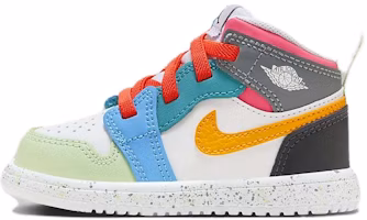 (Toddler) Air Jordan 1 Mid ALT SE 'White Dark Shadow Hyper Pink Taxi' FJ3463-100 (Toddler) Air Jordan 1 Mid ALT SE 'White Dark Shadow Hyper Pink Taxi' FJ3463-100