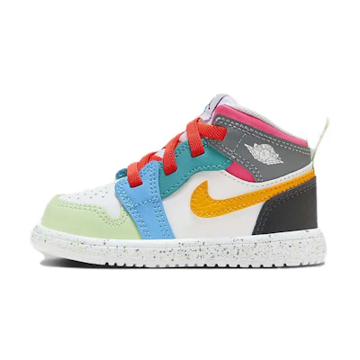 (TD) Jordan 1 Mid ALT SE 'White Dark Shadow Hyper Pink Taxi'