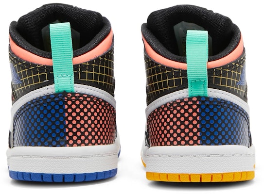 (嬰幼兒) Air Jordan 1 Mid MMD 'Multi Grid' DC4091-001 Details for (嬰幼兒) Air Jordan 1 Mid MMD 'Multi Grid' DC4091-001