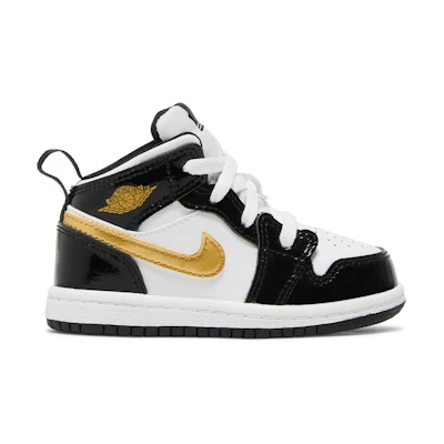 (TD) Jordan 1 Mid Patent 'Black Gold'