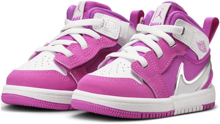 (Toddler) Air Jordan 1 Mid RM EasyOn 'Fire Pink' FQ1283-601 Lookbook (Toddler) Air Jordan 1 Mid RM EasyOn 'Fire Pink' FQ1283-601