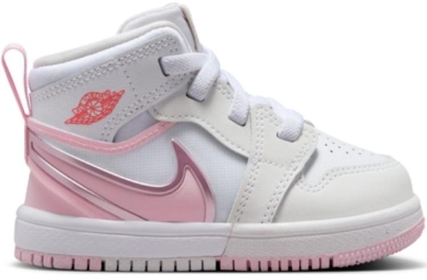(Toddler) Air Jordan 1 Mid RM EasyOn 'White Pink Foam' FQ1283-101 Order (Toddler) Air Jordan 1 Mid RM EasyOn 'White Pink Foam' FQ1283-101