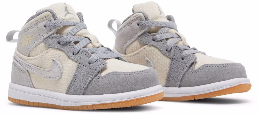 (Toddler) Air Jordan 1 Mid SE 'Coconut Milk Particle Grey' DN4344-100 Cheap (Toddler) Air Jordan 1 Mid SE 'Coconut Milk Particle Grey' DN4344-100