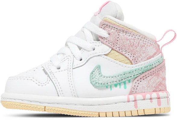 (Toddler) Air Jordan 1 Mid SE 'Ice Cream' DD1668-100 Lookbook (Toddler) Air Jordan 1 Mid SE 'Ice Cream' DD1668-100