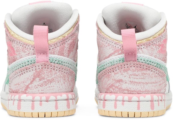 (Toddler) Air Jordan 1 Mid SE 'Ice Cream' DD1668-100 Details for (Toddler) Air Jordan 1 Mid SE 'Ice Cream' DD1668-100