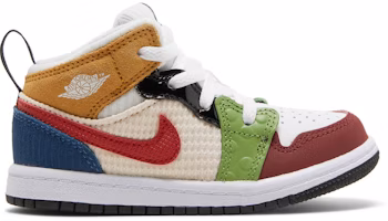 (Toddler) Air Jordan 1 Mid SE 'Messy Room' DR6959-100 (Toddler) Air Jordan 1 Mid SE 'Messy Room' DR6959-100