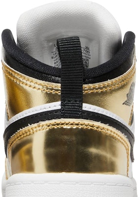(TD) Air Jordan 1 Mid SE 'Emas Metalik' DC1424-700 Sizing (TD) Air Jordan 1 Mid SE 'Emas Metalik' DC1424-700