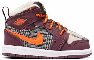 (Toddler) Air Jordan 1 Mid SE 'Plaid' FD5462-608 (Toddler) Air Jordan 1 Mid SE 'Plaid' FD5462-608