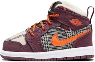 (Toddler) Air Jordan 1 Mid SE 'Plaid' FD5462-608 (Toddler) Air Jordan 1 Mid SE 'Plaid' FD5462-608