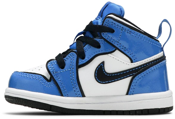 (Toddler) Air Jordan 1 Mid SE 'Signal Blue' BQ6933-402 Lookbook (Toddler) Air Jordan 1 Mid SE 'Signal Blue' BQ6933-402