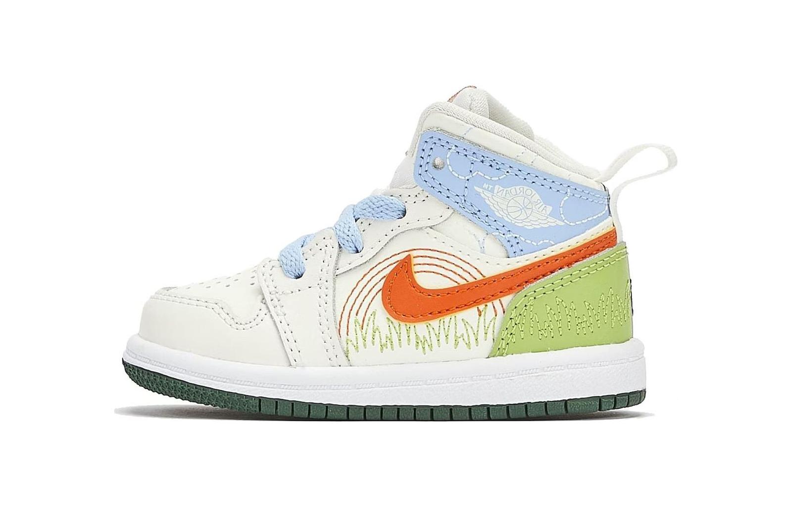 Buy (TD) Air Jordan 1 Mid SE 'Stitch' Pria Wanita Terbaru DX2463-100