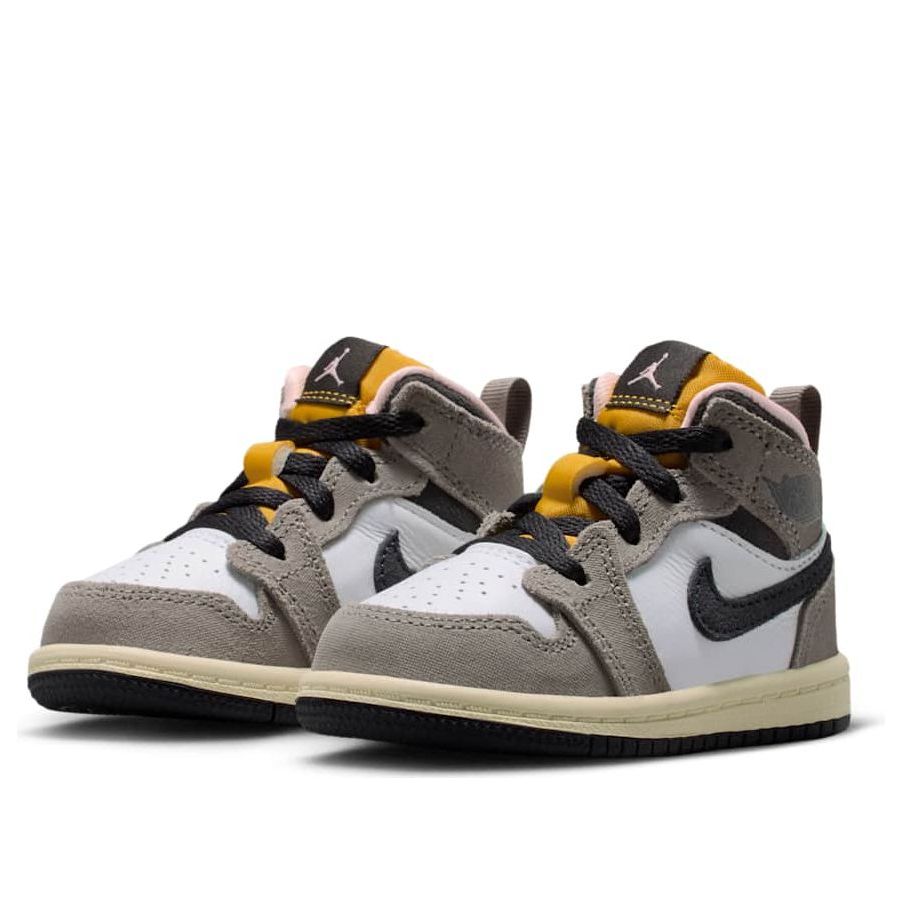 Shop (TD) ナイキ エアジョーダン 1 ミッド SE ホワイト ケイブストーン HQ2012-100