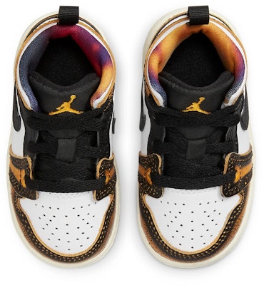 (TD) Air Jordan 1 Mid SE 'Wear-Away - Taxi' DQ8420-071 Details for (TD) Air Jordan 1 Mid SE 'Wear-Away - Taxi' DQ8420-071