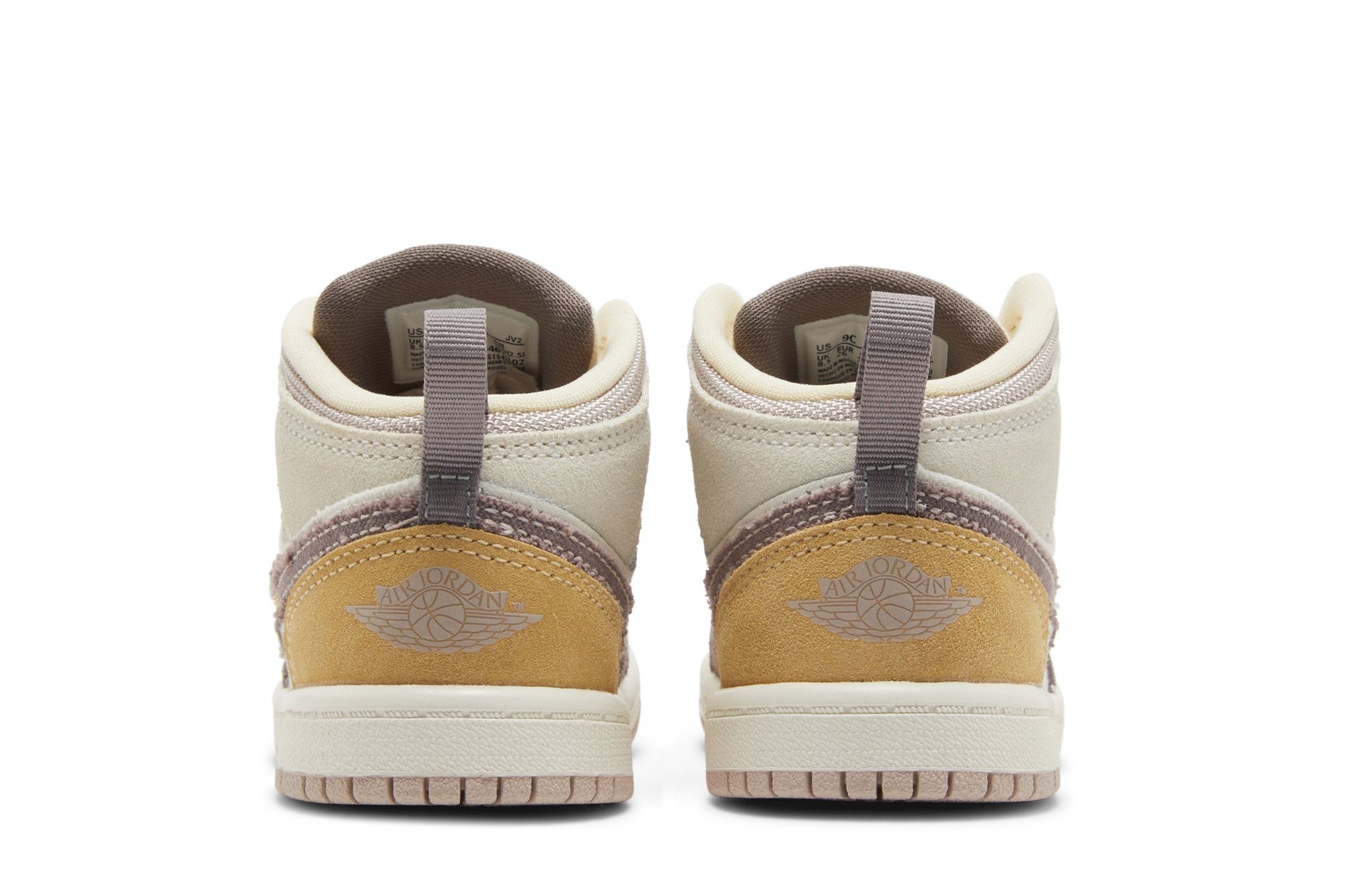 Details for (Toddler) Air Jordan 1 Mid SE Craft 'Inside Out - Taupe Haze' DZ4467-102