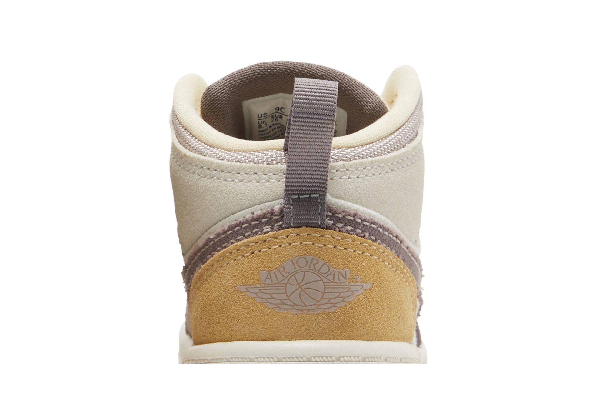 Sizing (Toddler) Air Jordan 1 Mid SE Craft 'Inside Out - Taupe Haze' DZ4467-102