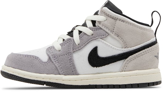 (TD) Air Jordan 1 Mid SE Craft 'Inside Out - Kelabu Simen' FD9089-002 Lookbook (TD) Air Jordan 1 Mid SE Craft 'Inside Out - Kelabu Simen' FD9089-002