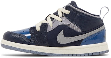 (幼童)Air Jordan 1 Mid SE Craft 'Inside Out - Obsidian' DX2196-400 Lookbook (幼童)Air Jordan 1 Mid SE Craft 'Inside Out - Obsidian' DX2196-400
