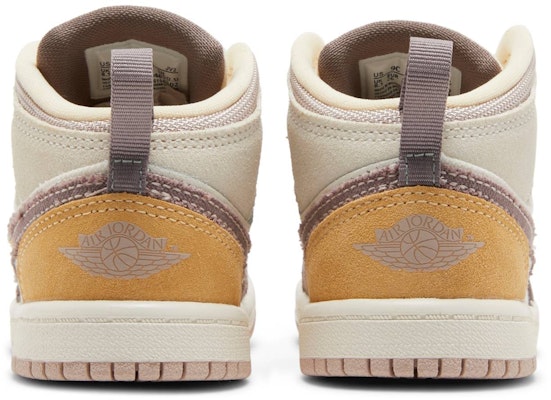 (幼童)Air Jordan 1 Mid SE Craft 'Inside Out - Taupe Haze' DZ4467-102 Details for (幼童)Air Jordan 1 Mid SE Craft 'Inside Out - Taupe Haze' DZ4467-102