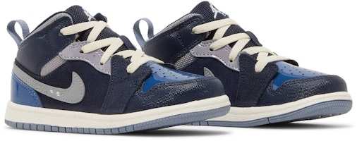 (幼童)Air Jordan 1 Mid SE Craft 'Inside Out - Obsidian' DX2196-400 Cheap (幼童)Air Jordan 1 Mid SE Craft 'Inside Out - Obsidian' DX2196-400