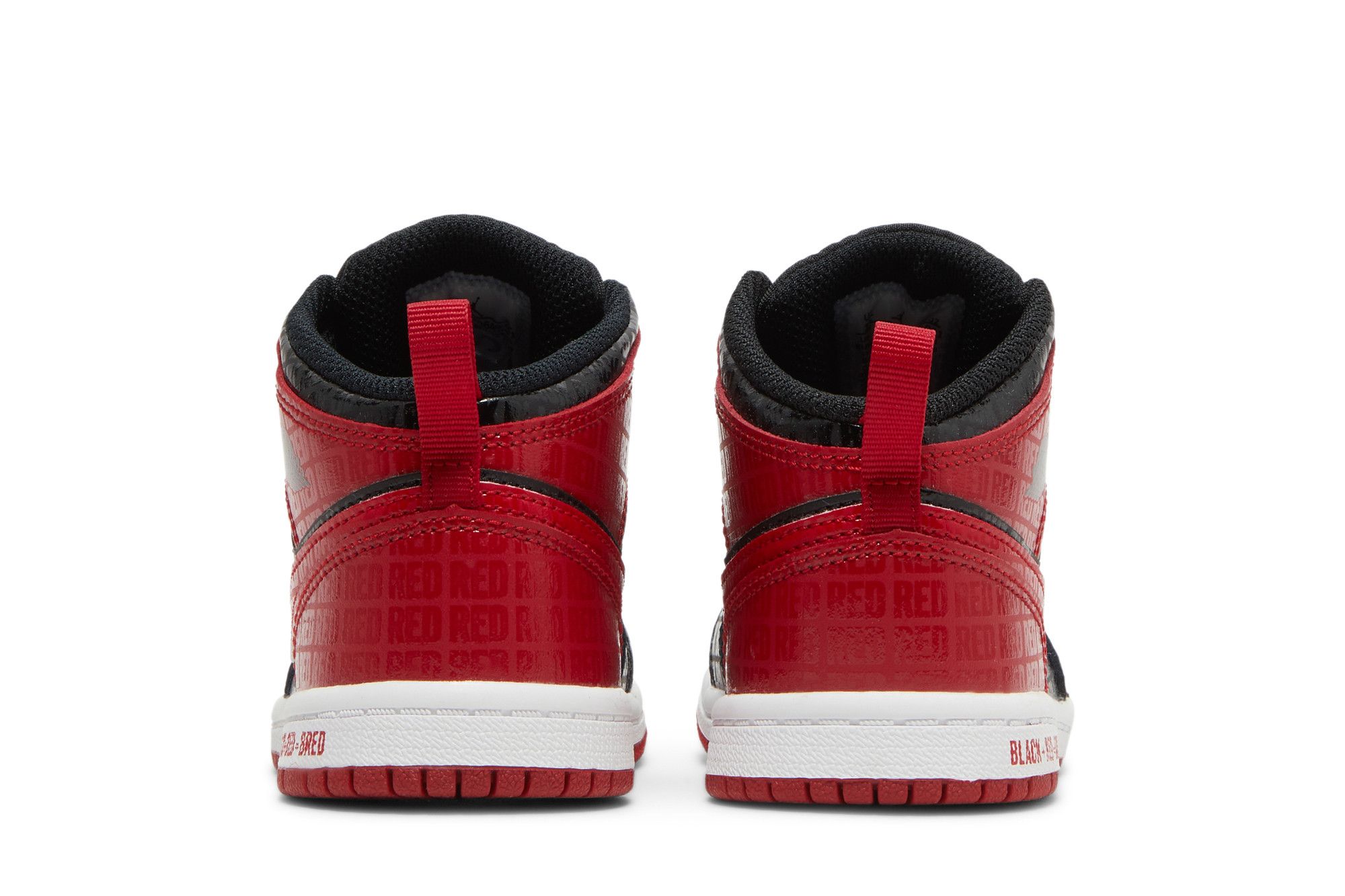 Details for (TD) Air Jordan 1 Mid SS 'Hitam + Merah = Bred' DM9649-001