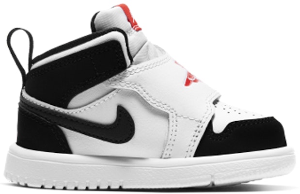 嬰兒 Jordan Air Jordan 1 Sky 大飛翼logo 魔鬼氈 高筒 復古籃球鞋 黑白紅 Order 嬰兒 Jordan Air Jordan 1 Sky 大飛翼logo 魔鬼氈 高筒 復古籃球鞋 黑白紅