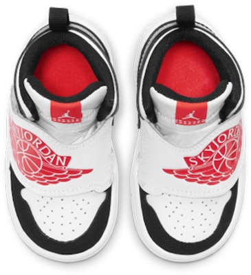 嬰兒 Jordan Air Jordan 1 Sky 大飛翼logo 魔鬼氈 高筒 復古籃球鞋 黑白紅 Shop 嬰兒 Jordan Air Jordan 1 Sky 大飛翼logo 魔鬼氈 高筒 復古籃球鞋 黑白紅