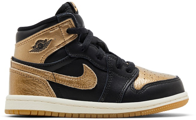 (Toddler) Air Jordan 1 Retro High OG 'Black Metallic Gold' FD1413-071 Buy (Toddler) Air Jordan 1 Retro High OG 'Black Metallic Gold' FD1413-071