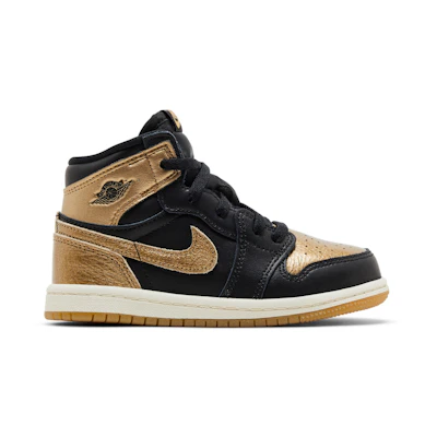 (TD) Jordan 1 High 'Black Metallic Gold'