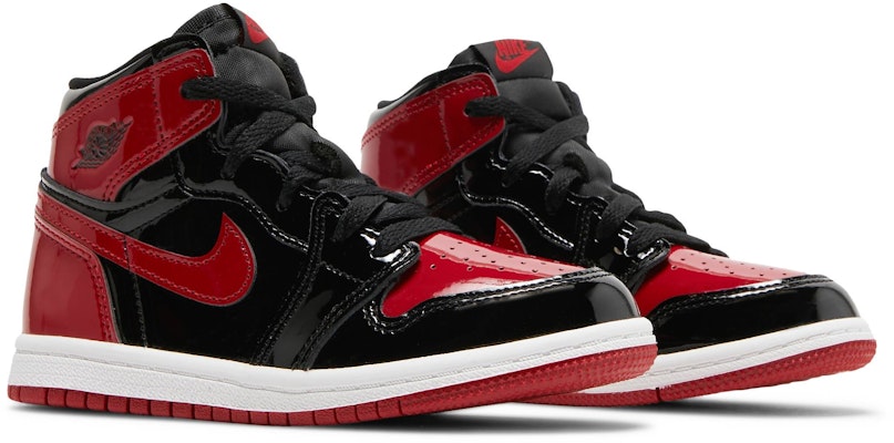 (Toddler) Air Jordan 1 Retro High OG 'Patent Bred' AQ2665-063 Cheap (Toddler) Air Jordan 1 Retro High OG 'Patent Bred' AQ2665-063