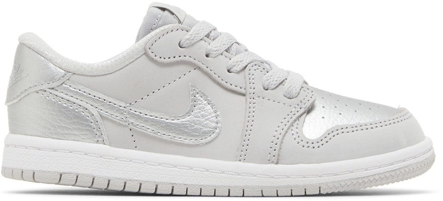 (Toddler) Air Jordan 1 Retro Low OG 'Metallic Silver' FQ5435-002 Buy (Toddler) Air Jordan 1 Retro Low OG 'Metallic Silver' FQ5435-002