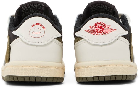 (TD) 에어 조던 1 레트로 로우 OG SP '트래비스 스캇 올리브' DZ5908-106 Details for (TD) 에어 조던 1 레트로 로우 OG SP '트래비스 스캇 올리브' DZ5908-106