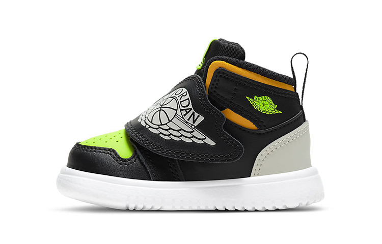 (Toddler) Air Jordan 1 Sky 'Black Green Orange' BQ7196-071