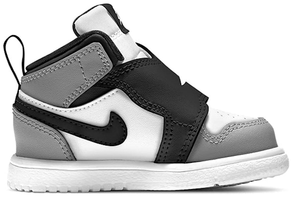 TD嬰童 Air Jordan 1 Sky 大飛翼logo 魔術貼 減震防滑耐磨 高幫復古籃球鞋 灰白黑 Order TD嬰童 Air Jordan 1 Sky 大飛翼logo 魔術貼 減震防滑耐磨 高幫復古籃球鞋 灰白黑