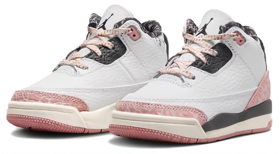 (TD) Air Jordan 3 Retro 'Red Stardust' Merah Bintang Tersambar FQ9175-100 Lookbook (TD) Air Jordan 3 Retro 'Red Stardust' Merah Bintang Tersambar FQ9175-100