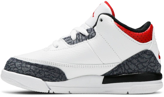 (TD) Air Jordan 3 Retro Denim SE 'Fire Red' Merah Api DB0442-100 Lookbook (TD) Air Jordan 3 Retro Denim SE 'Fire Red' Merah Api DB0442-100