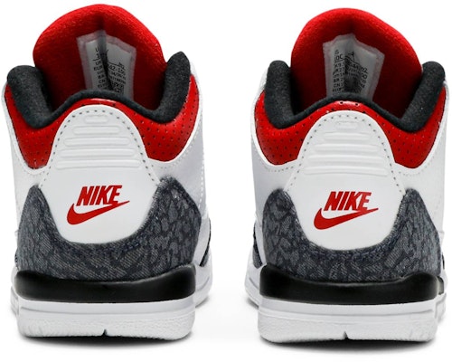 (TD) Air Jordan 3 Retro Denim SE 'Fire Red' Merah Api DB0442-100 Details for (TD) Air Jordan 3 Retro Denim SE 'Fire Red' Merah Api DB0442-100