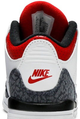 (TD) Air Jordan 3 Retro Denim SE 'Fire Red' Merah Api DB0442-100 Sizing (TD) Air Jordan 3 Retro Denim SE 'Fire Red' Merah Api DB0442-100