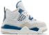 (TD) Air Jordan 4 Retro 2024 'Military Blue' Biru Tentera. BQ7670-141